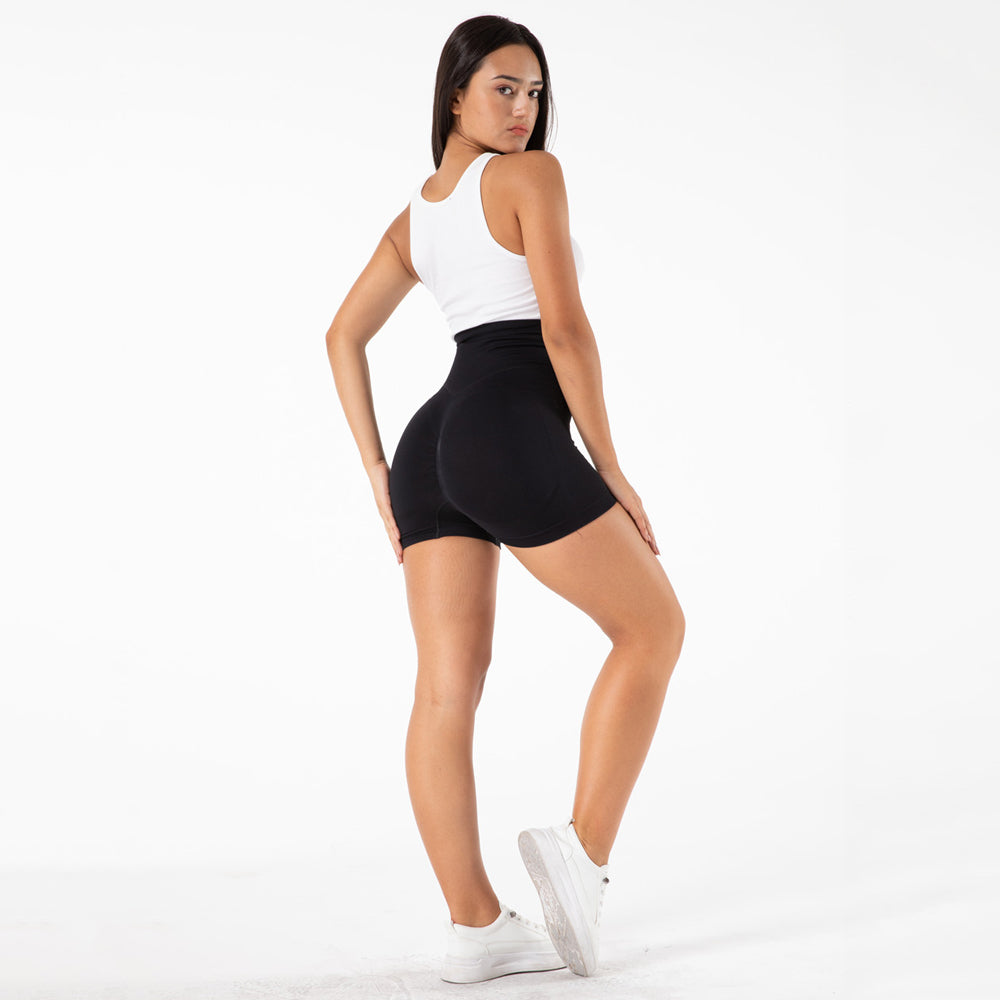 Seamless High Waist Tight Gym Shorts