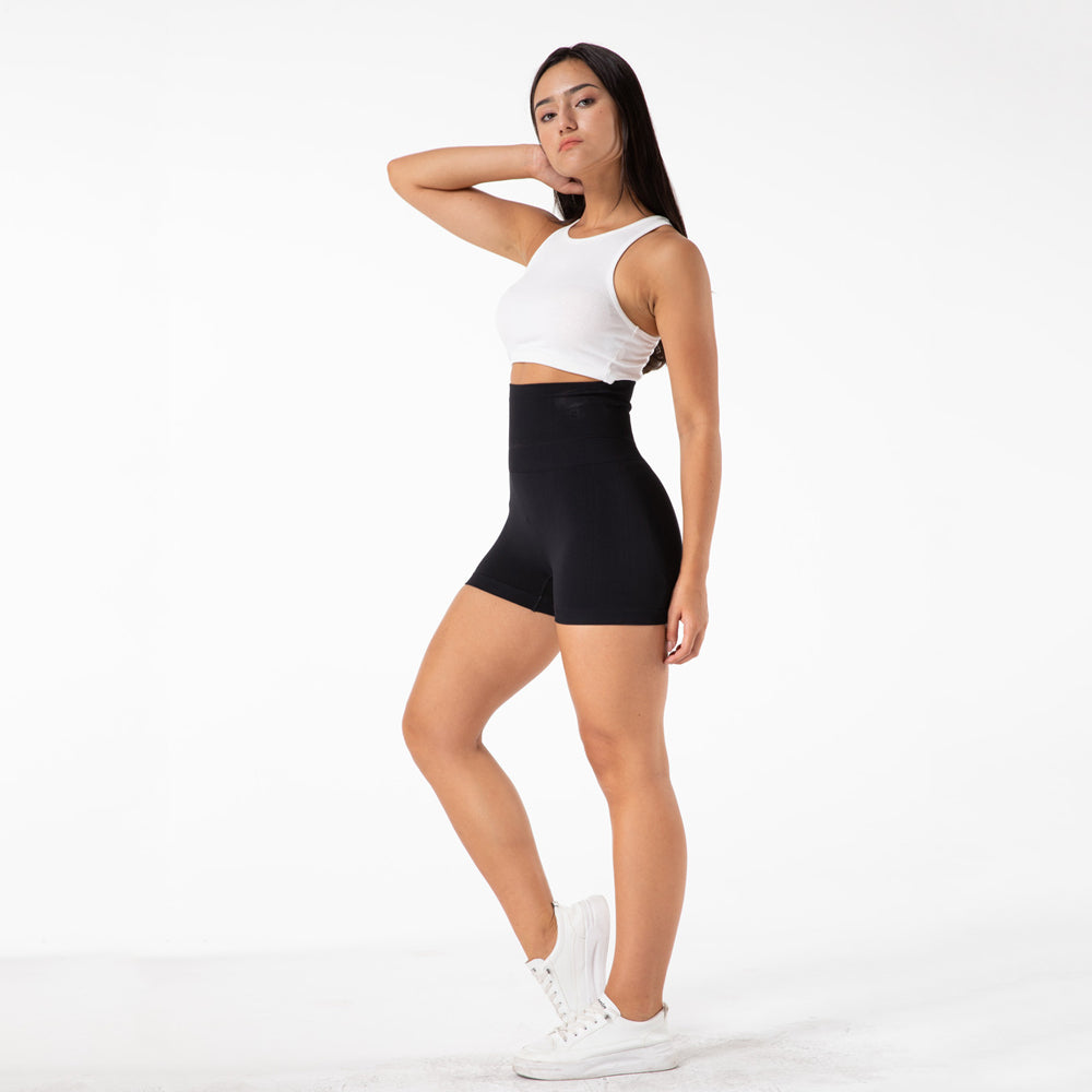 Seamless High Waist Tight Gym Shorts