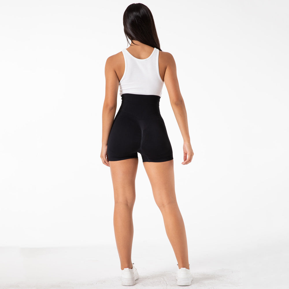 Seamless High Waist Tight Gym Shorts